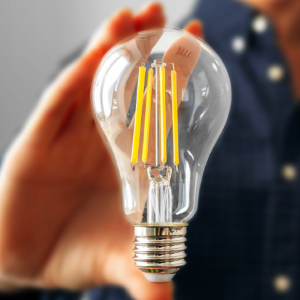 6W E27 Rustik Ampul 6500K - A60 Beyaz Işık